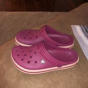 Pink/ Dark purple Crocs